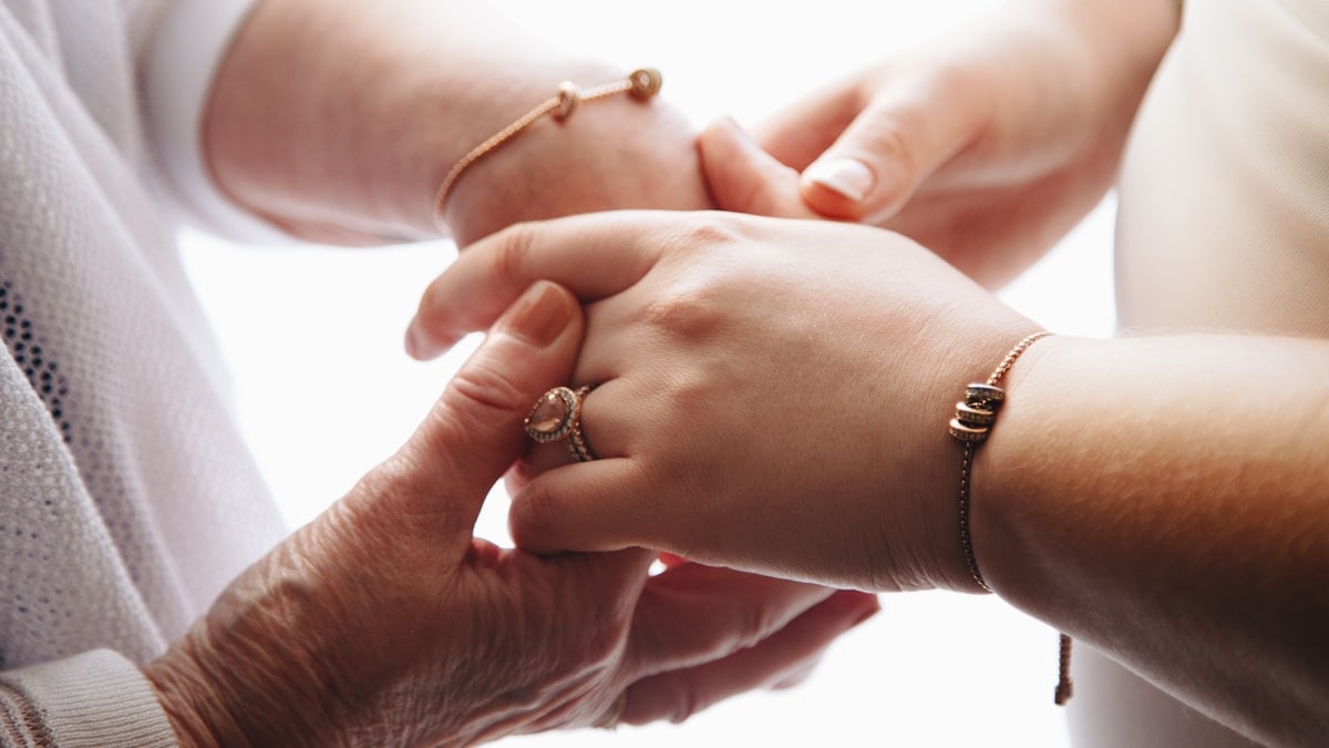 people holding hands
